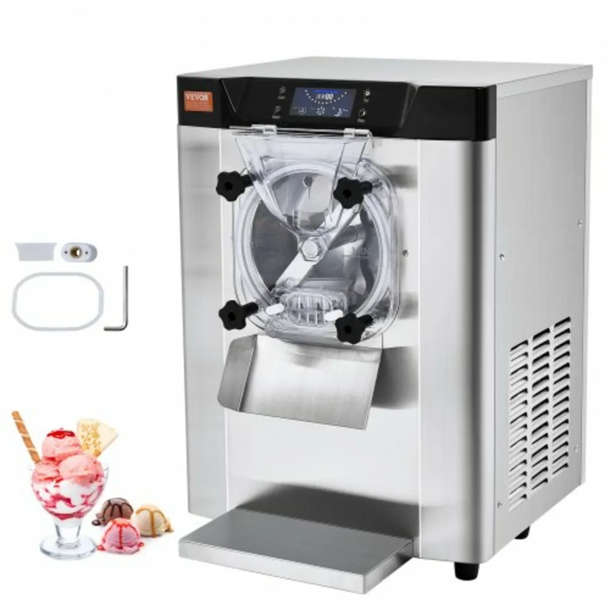 Commercial Ice Cream Machine, 12 L/H Yield, 1295W - Image 1