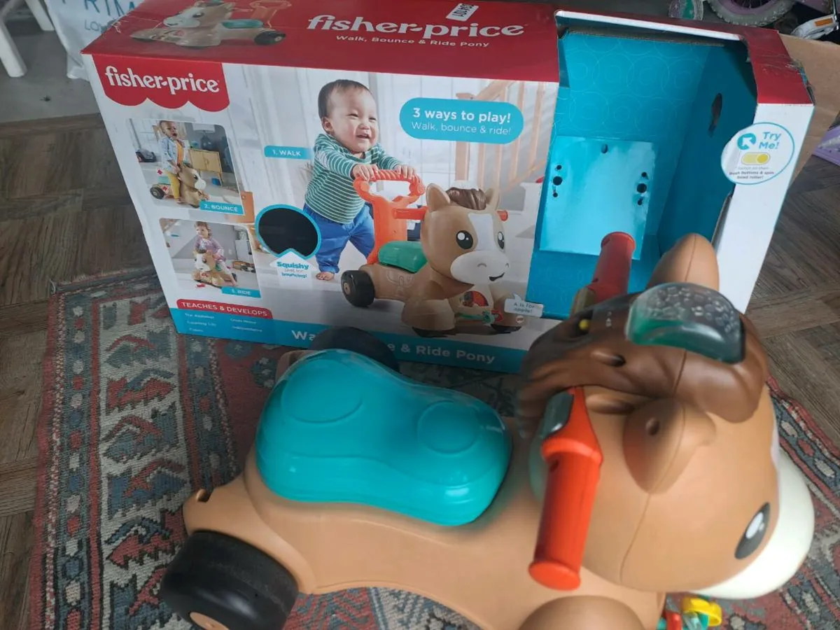 Fisher price Walk Bounce and Ride Poney - Image 1