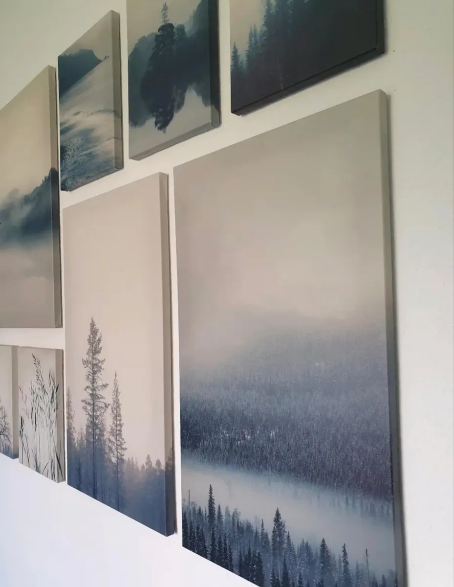 picture, set of 9, blue landscape - Image 2