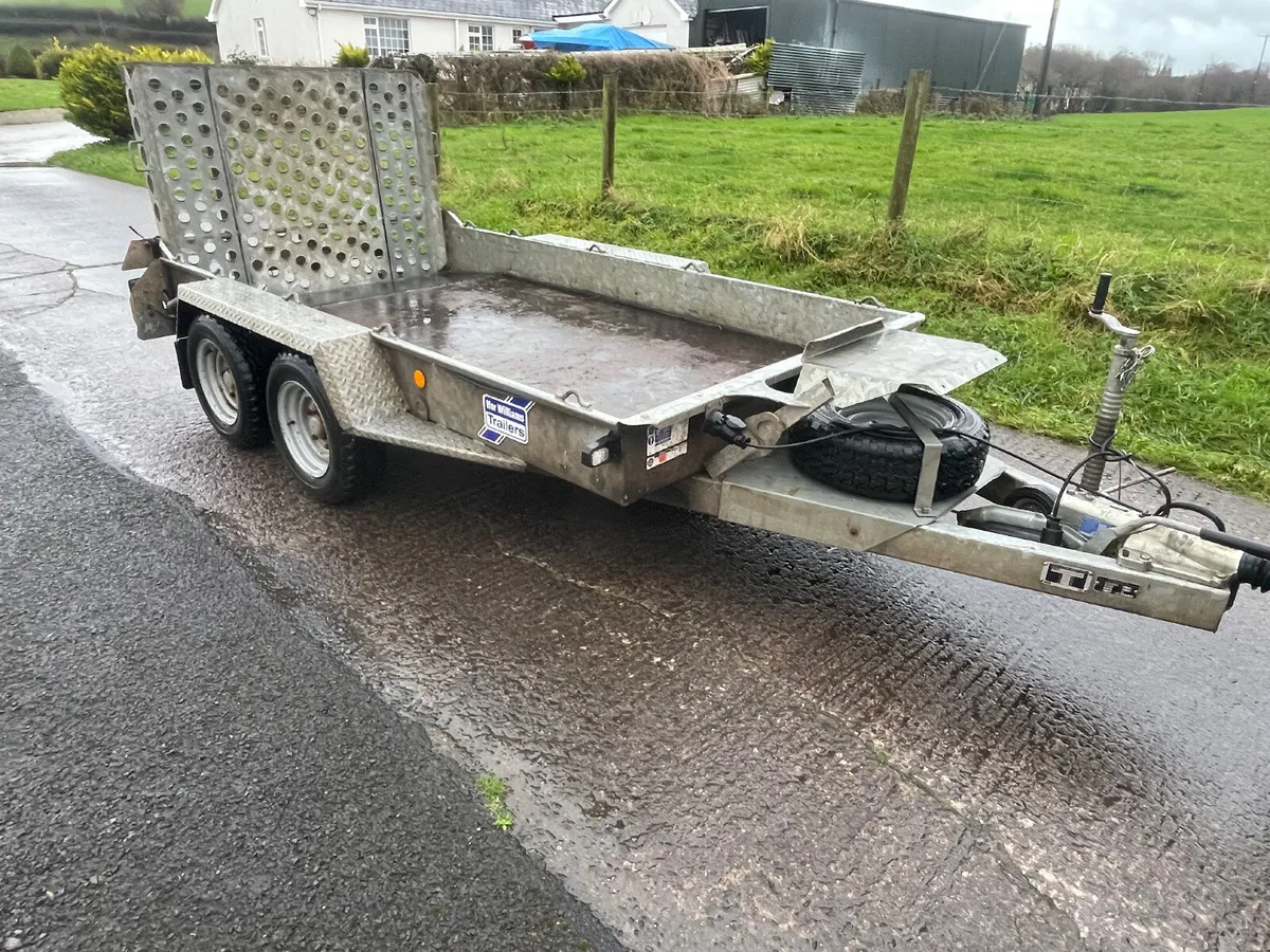 Ifor Williams 10ft x 5ft 4” plant trailer - Image 1