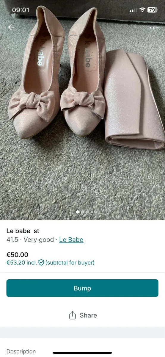 Shoes and clutch  / hand bag - Image 1