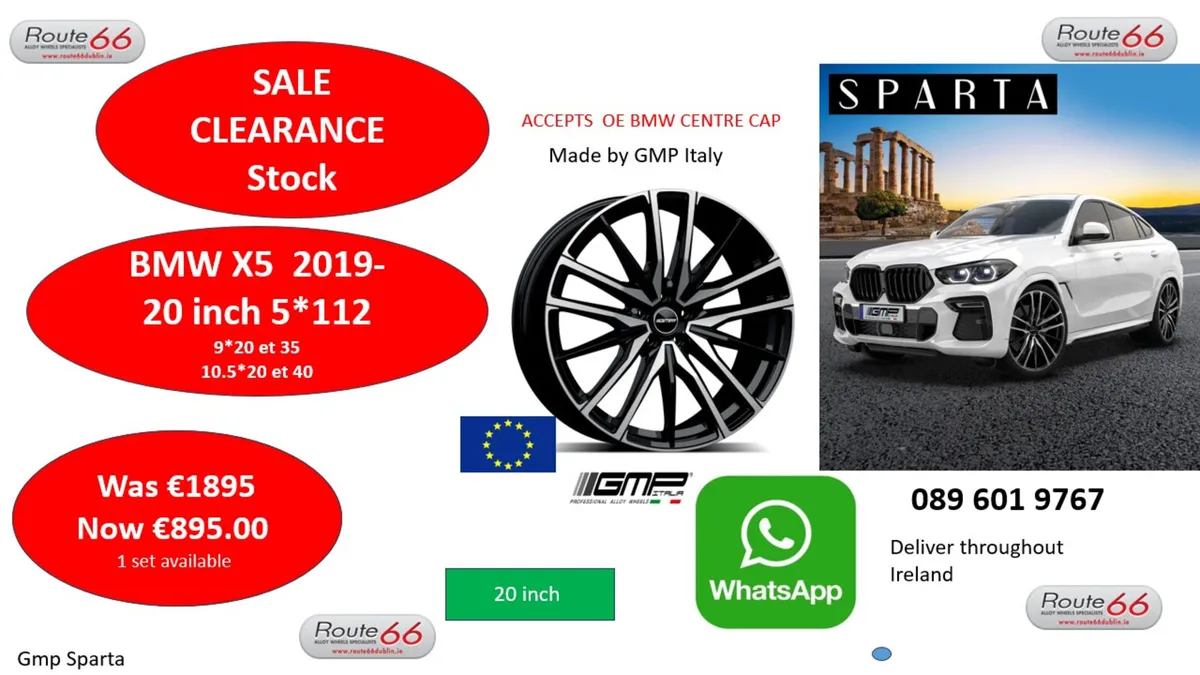 BMW  X 5 CLEARANCE  20 INCH ALLOY WHEELS - Image 1