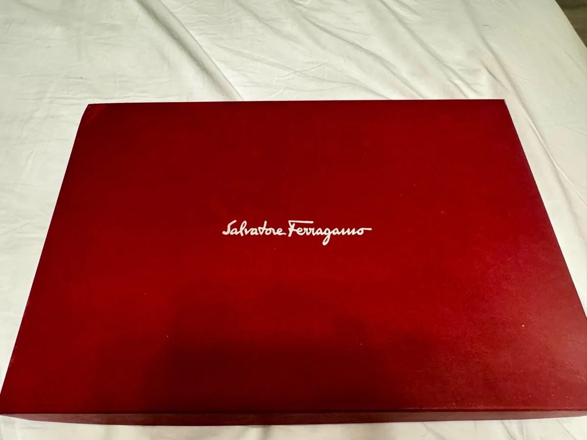 Salvatore Ferragamo Black Leather Portfolio - Image 1