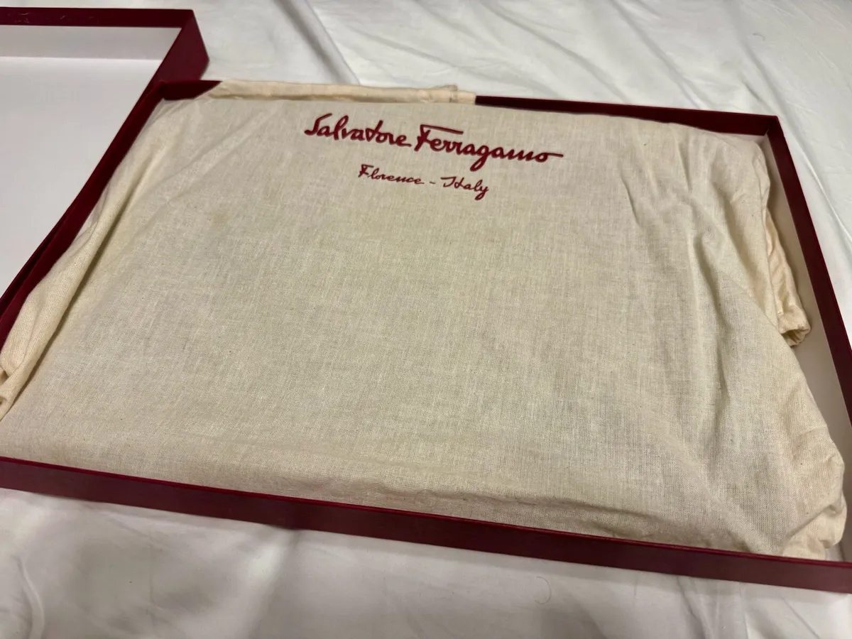 Salvatore Ferragamo Black Leather Portfolio - Image 2
