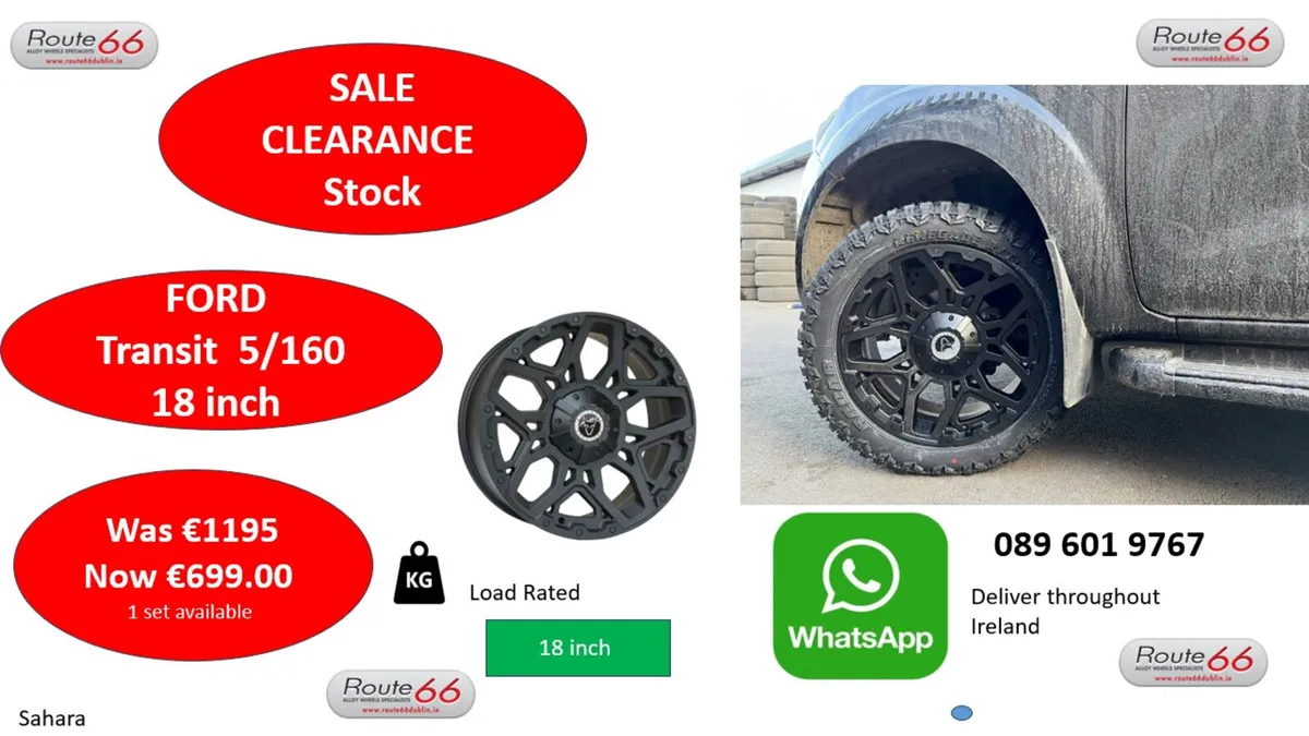 Ford Transit alloy wheel sale . 5 STUD - Image 1