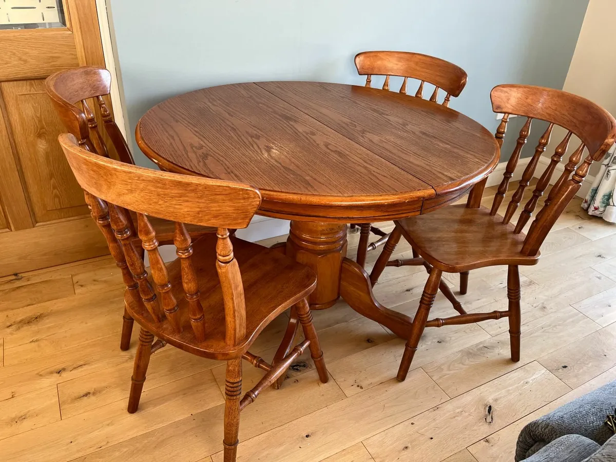 Extendable Dining Table & Chairs - Image 1