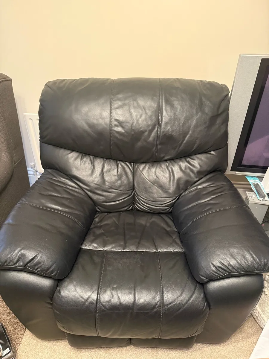 Real Italian Leather Sofas - Image 1