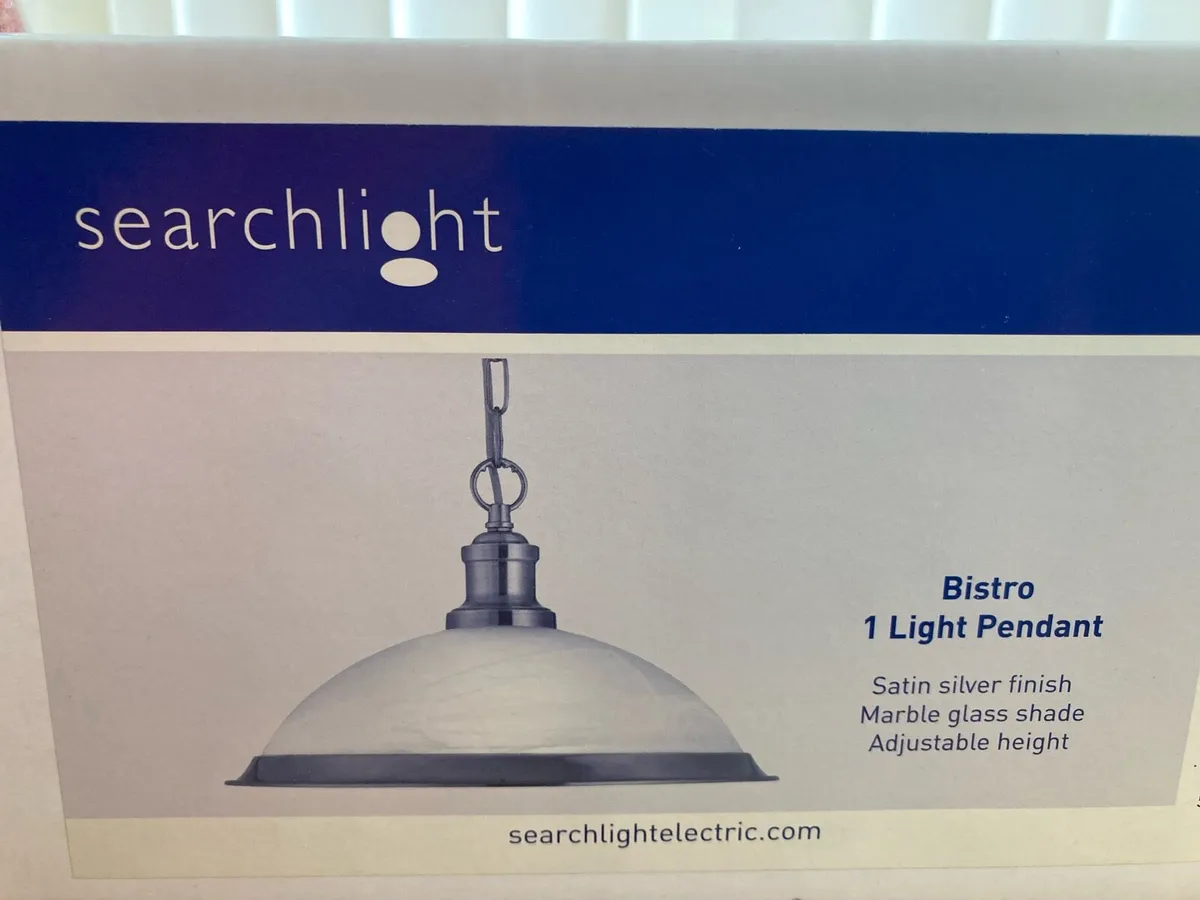 2 x hanging pendent lights - Image 2