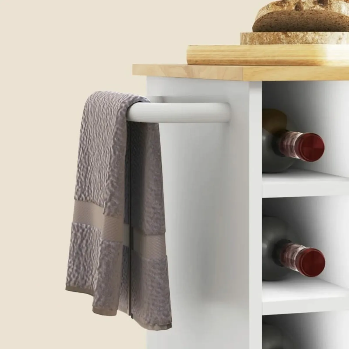 Kitchen trolley, rolling kitchen island, kitchen t - Image 3