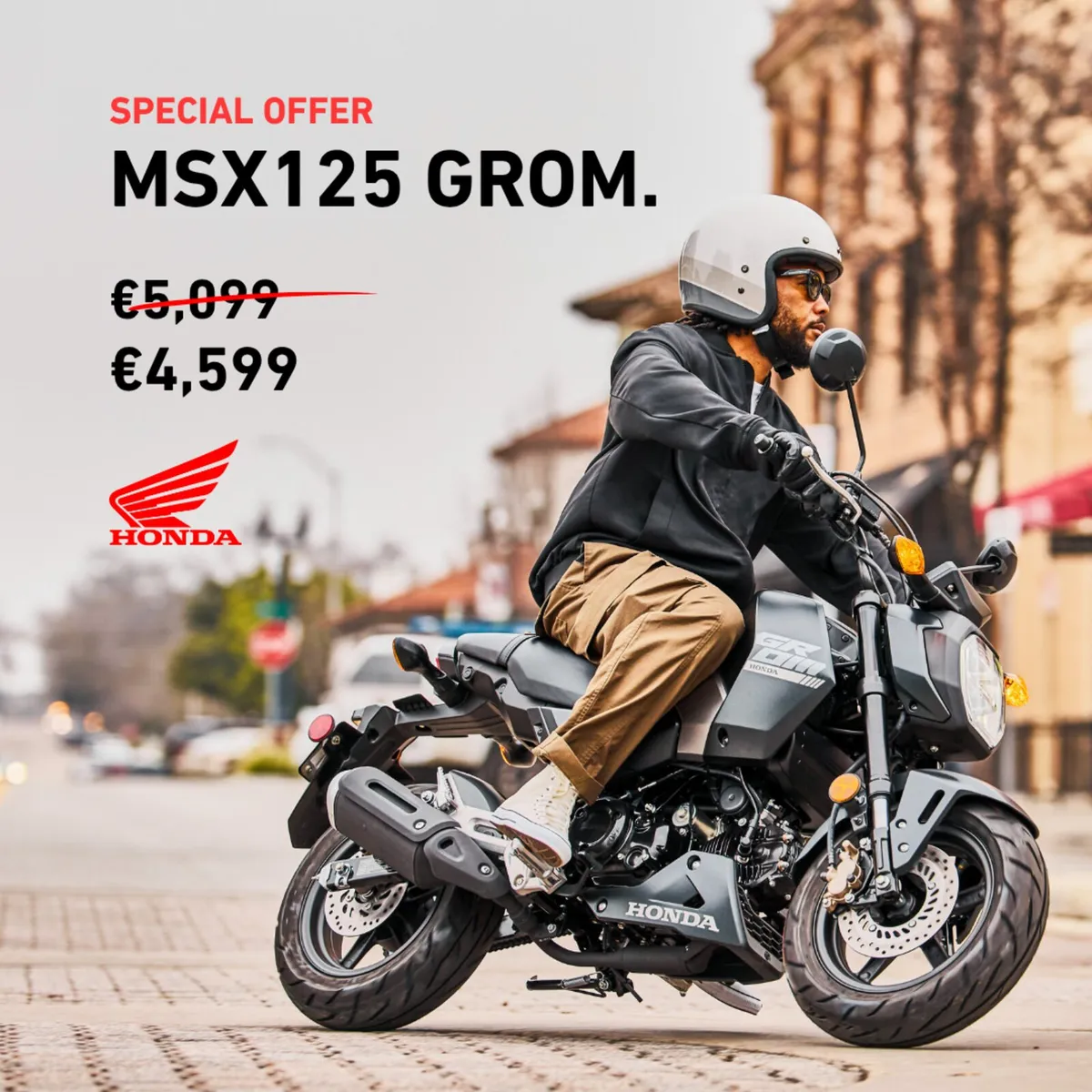 €500 OFF NEW HONDA GROM 125 MOTO4U - Image 1