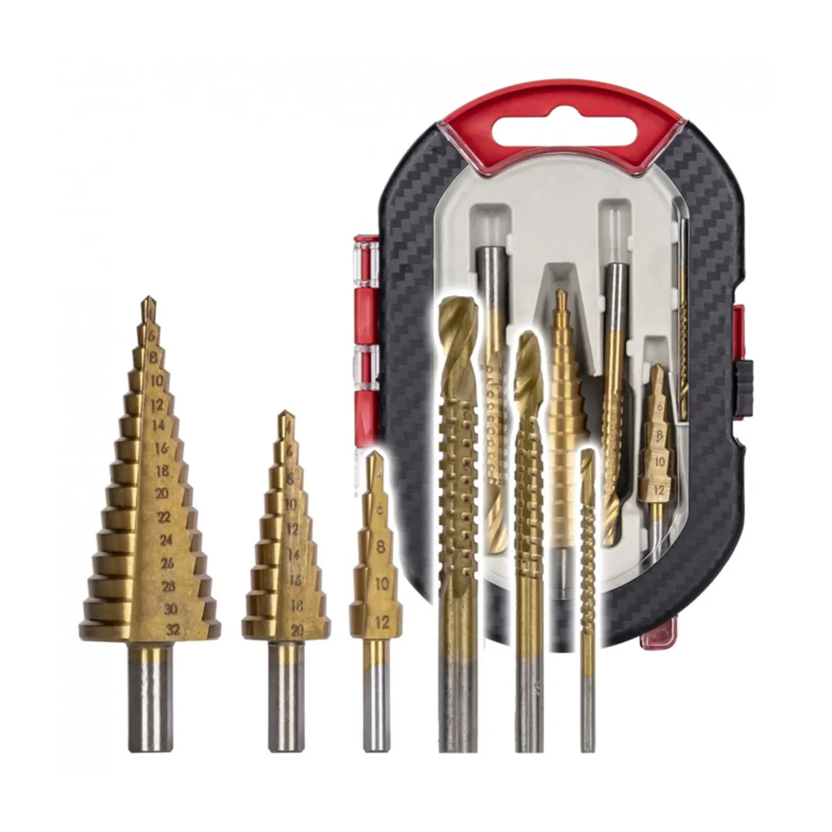 BF€5OFF  Straight Drill Bit & Step Drill Set - Image 1