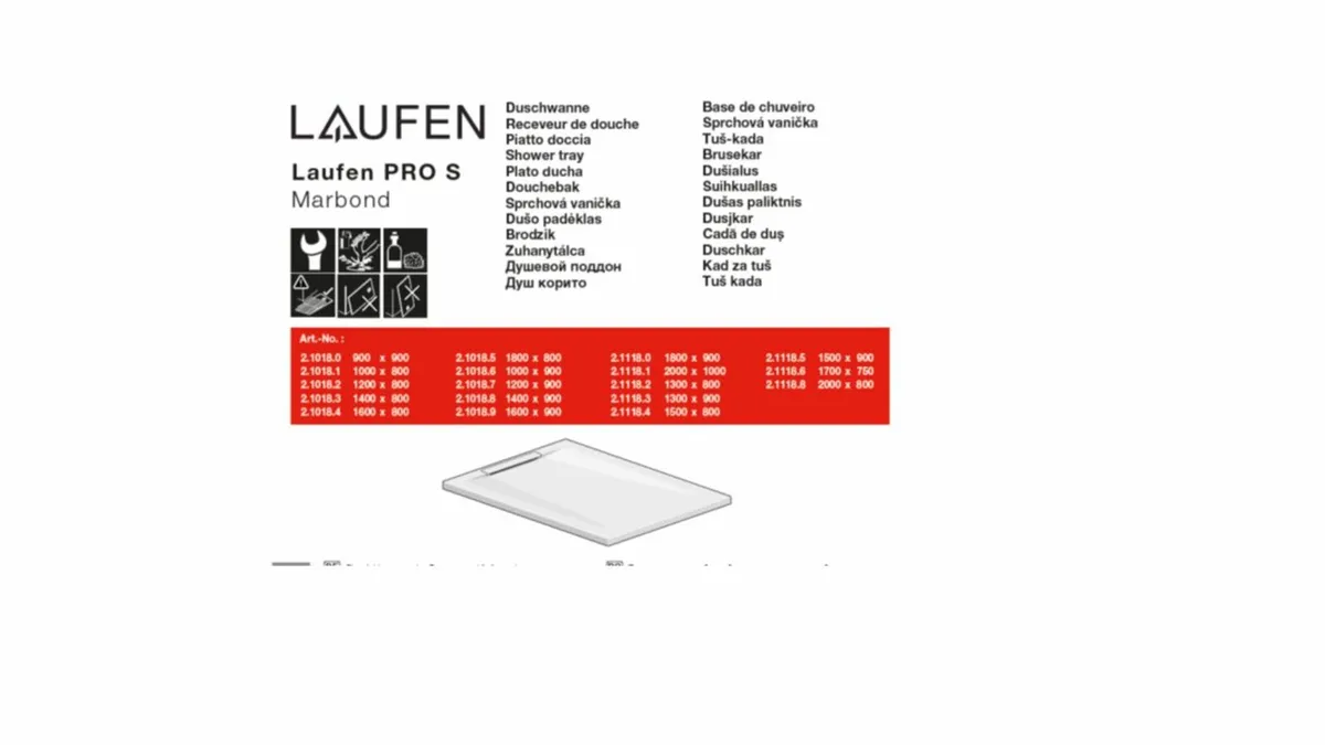 Laufen shower tray Brand New Unused - Image 1