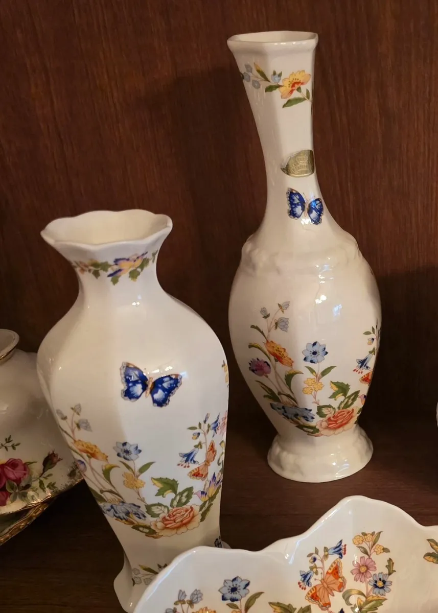 REDUCED - AYNSLEY CHINA COTTAGE GARDEN SET - Image 2