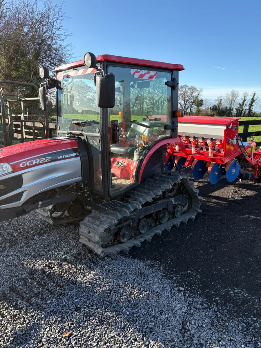 Mitsubishi Track Tractor with seed Drill - Image 3