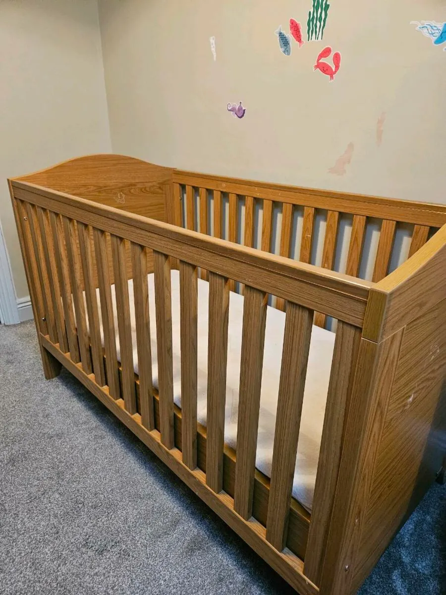 Cot and mattress - Image 1