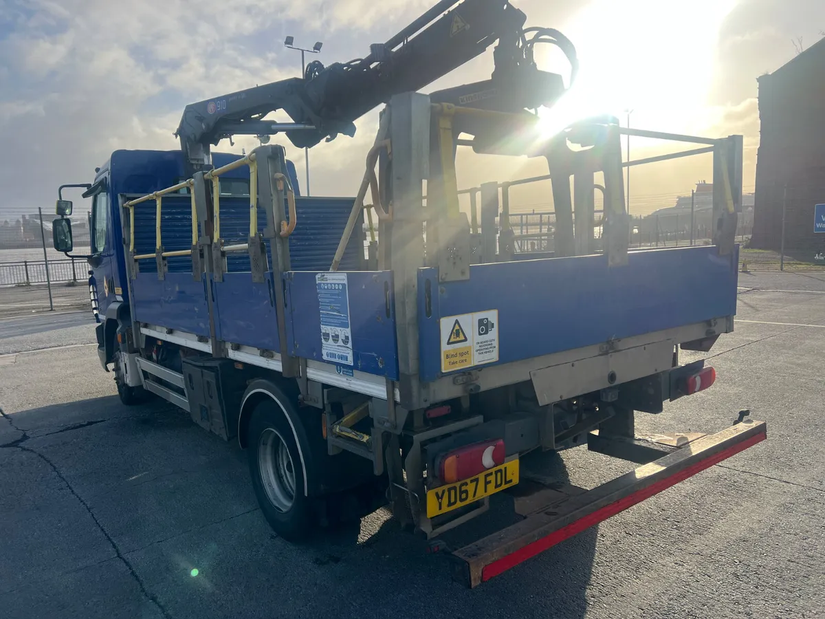 Daf 45/210 HMF 911 remote control crane  Dropside - Image 3