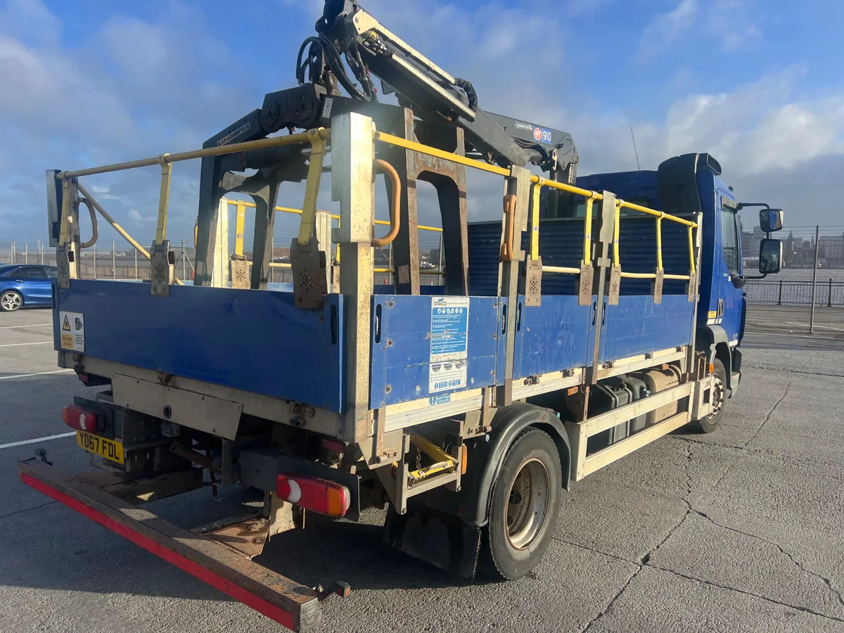 Daf 45/210 HMF 911 remote control crane  Dropside - Image 4