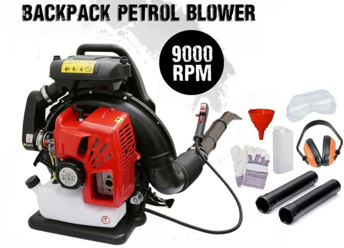 NEW - 75cc Petrol Backpack Leaf Blower - Image 1