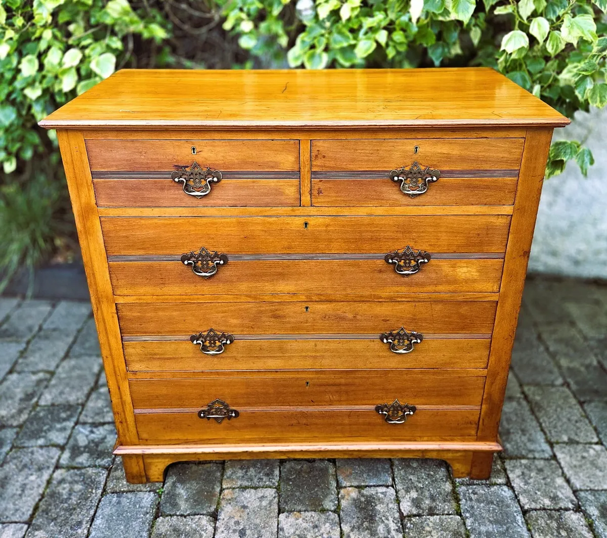 Victorian Walnut Chest- Circa 1890 - Image 2