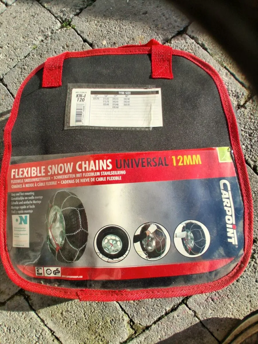 Walking sticks and snow chains - Image 1