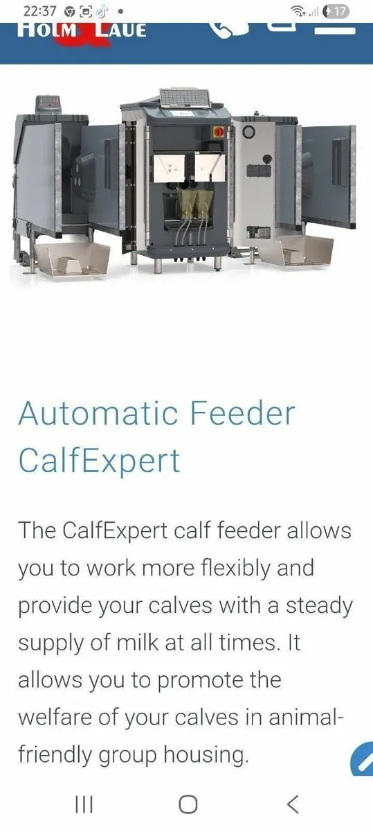 Holm and laue Calf feeder - Image 1