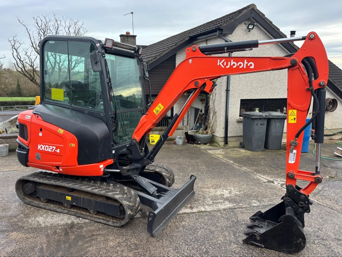 2020 KUBOTA KX 027-4 Low Hours - Image 1