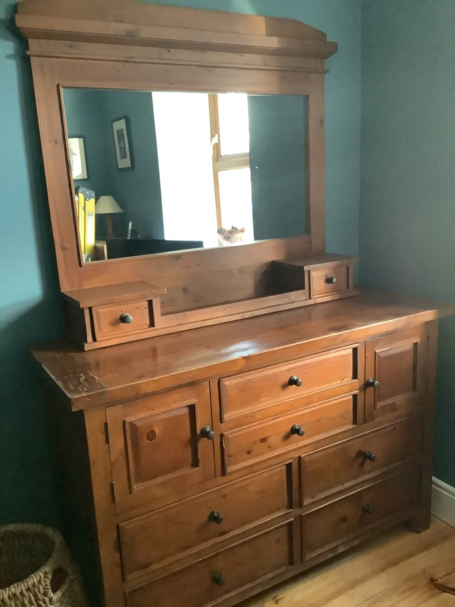 Dresser with mirror