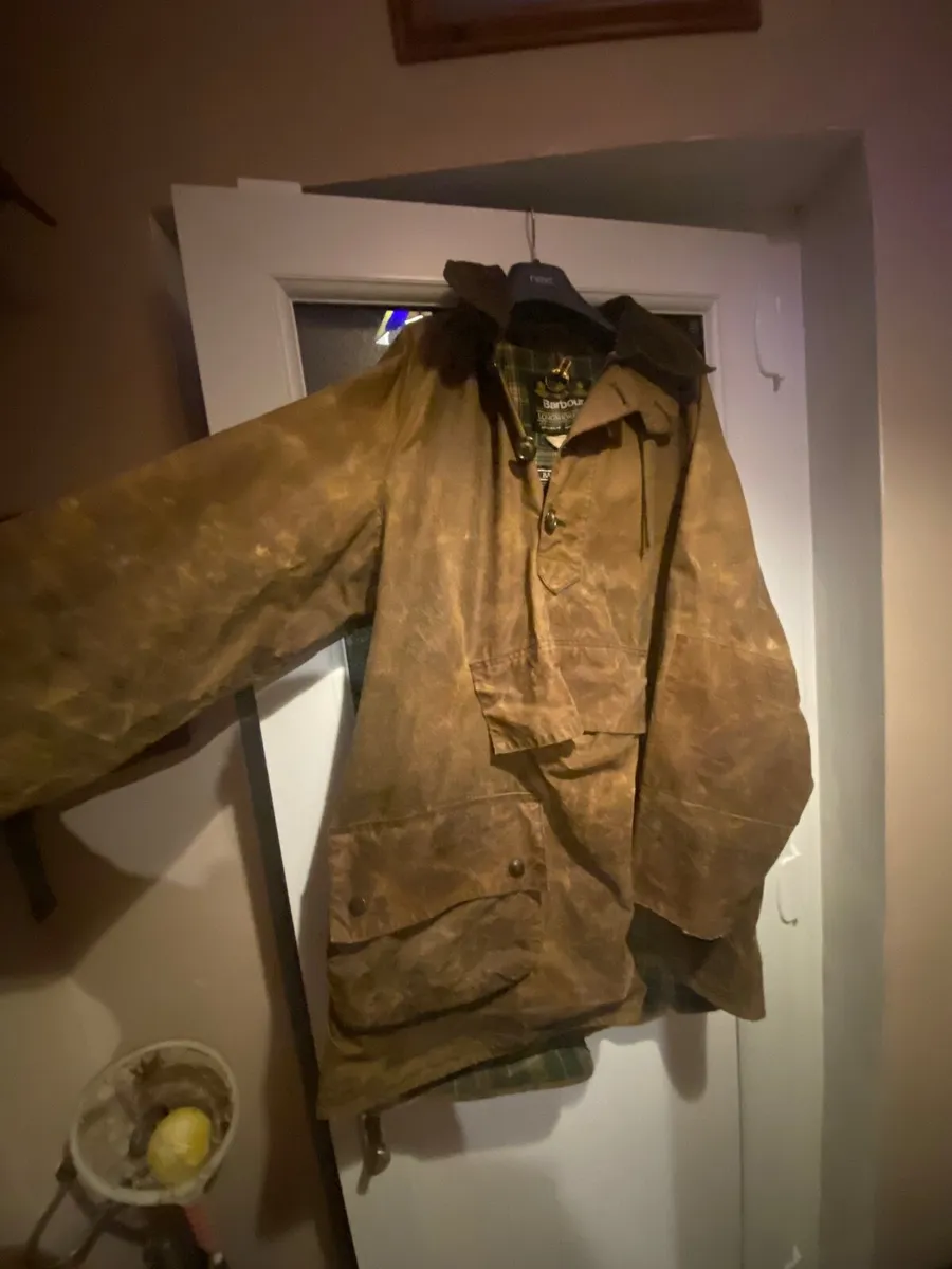 Barbour Longshoreman Waxed Smock Jacket - Image 4