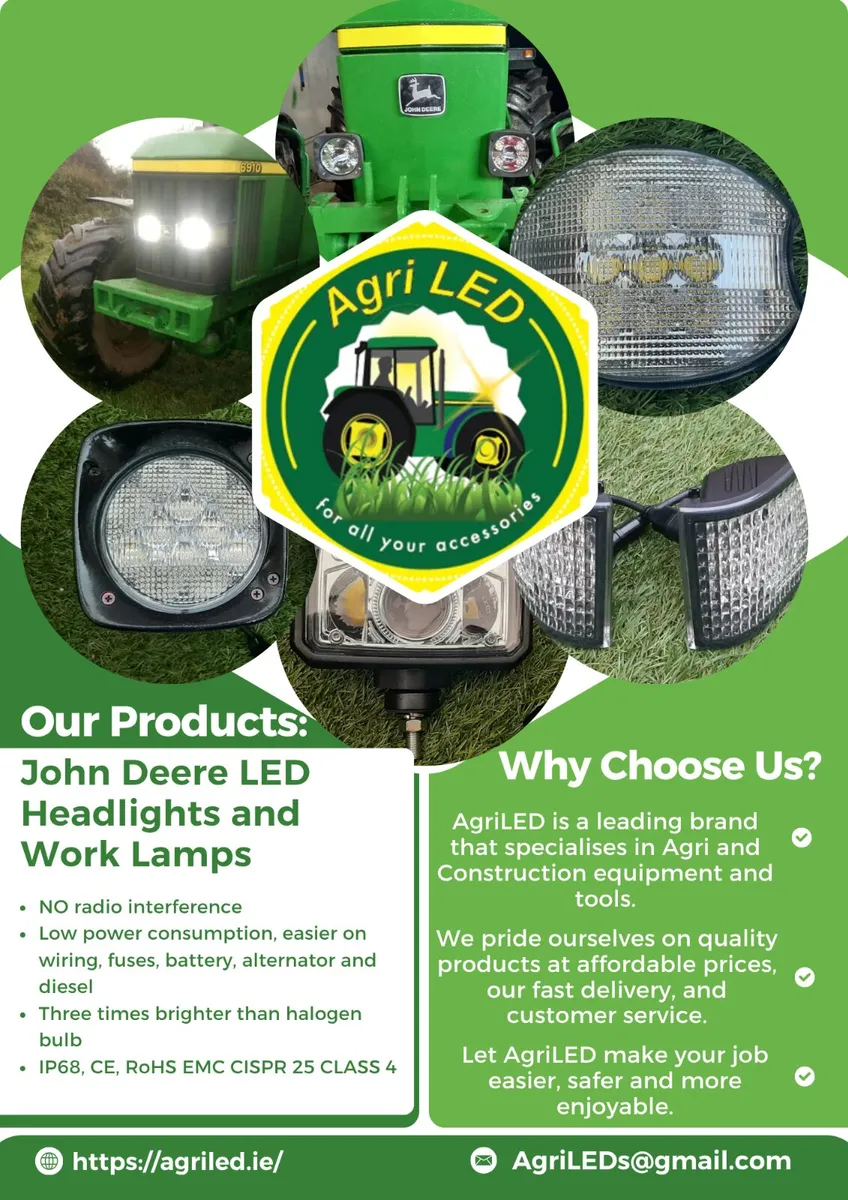 John Deere LED Headlights and Work Lamps - Image 1