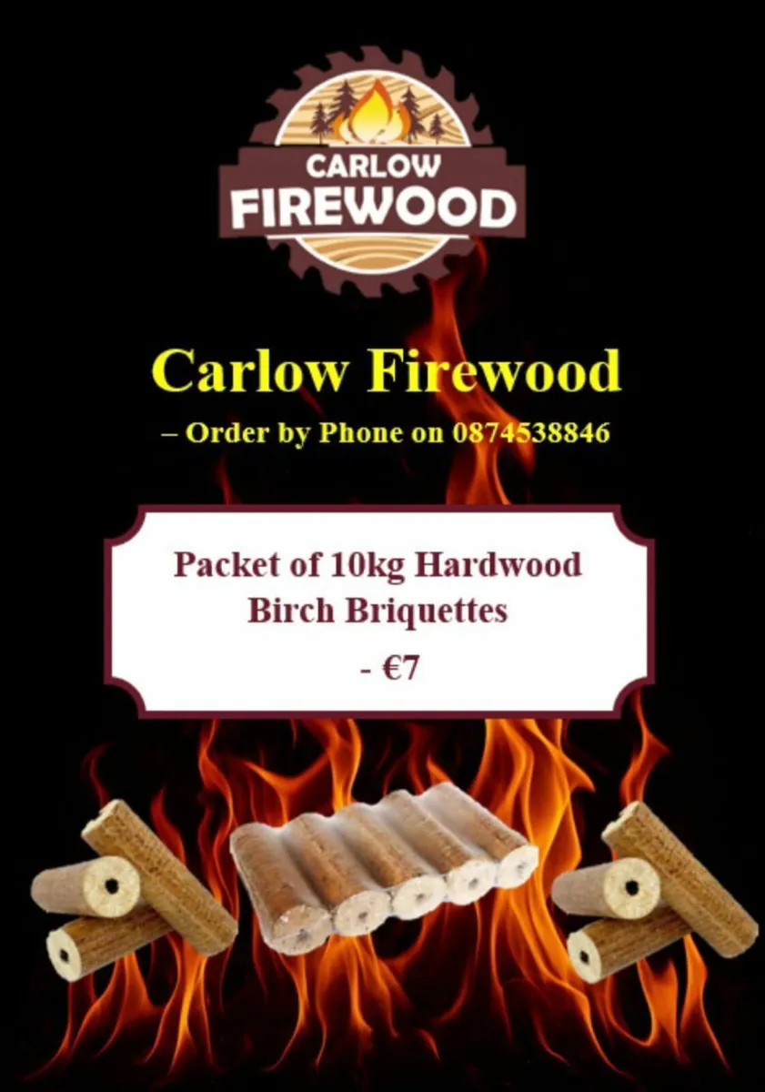 10kg hardwood briquettes birch - Image 1