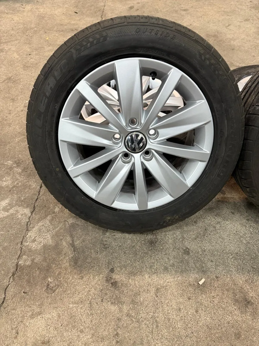 VW Passat Alloy Wheels & Tyres 215 / 55 / R 16 - Image 2