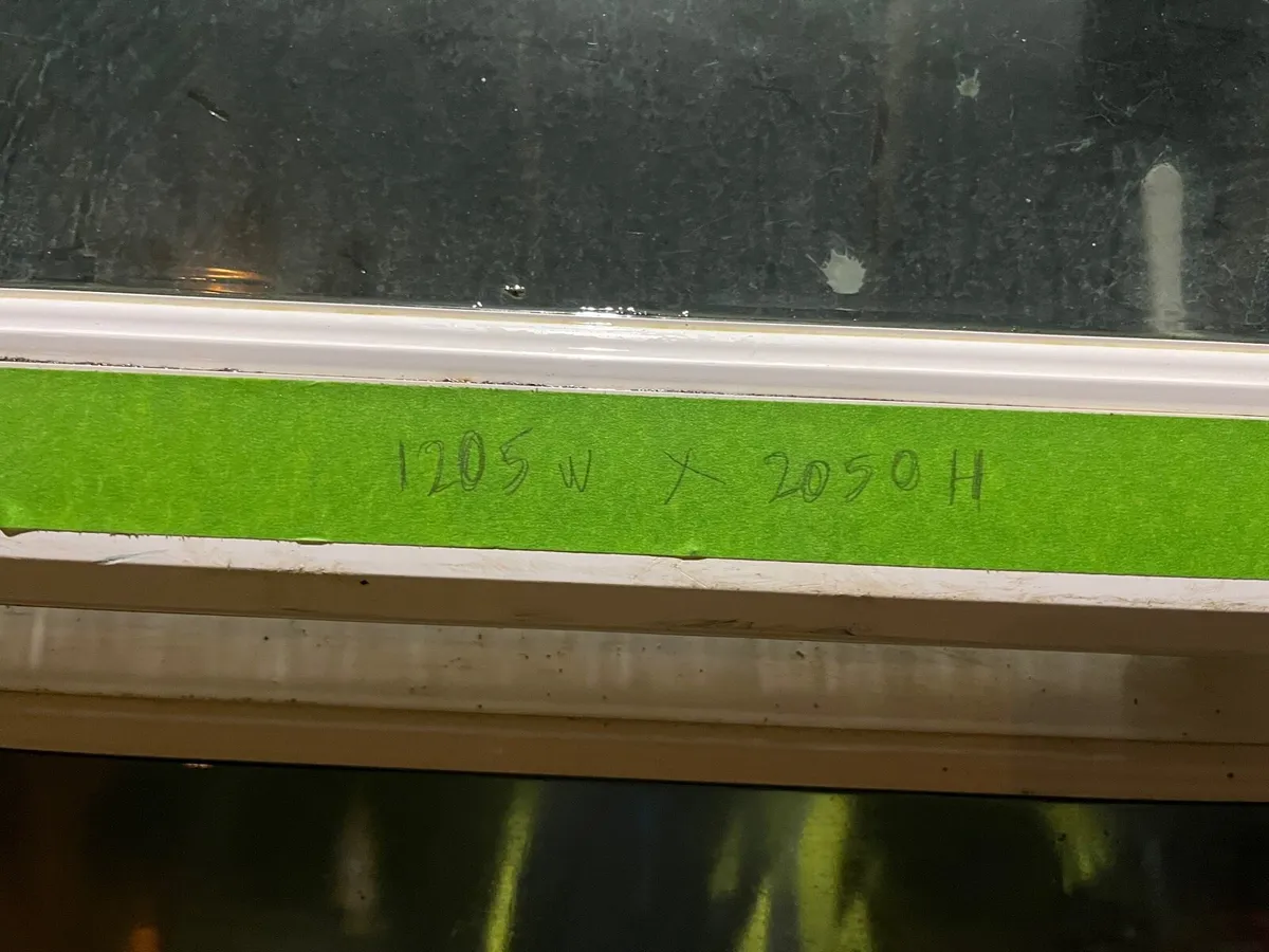 2 White PVC doors and 1 white window - Image 4