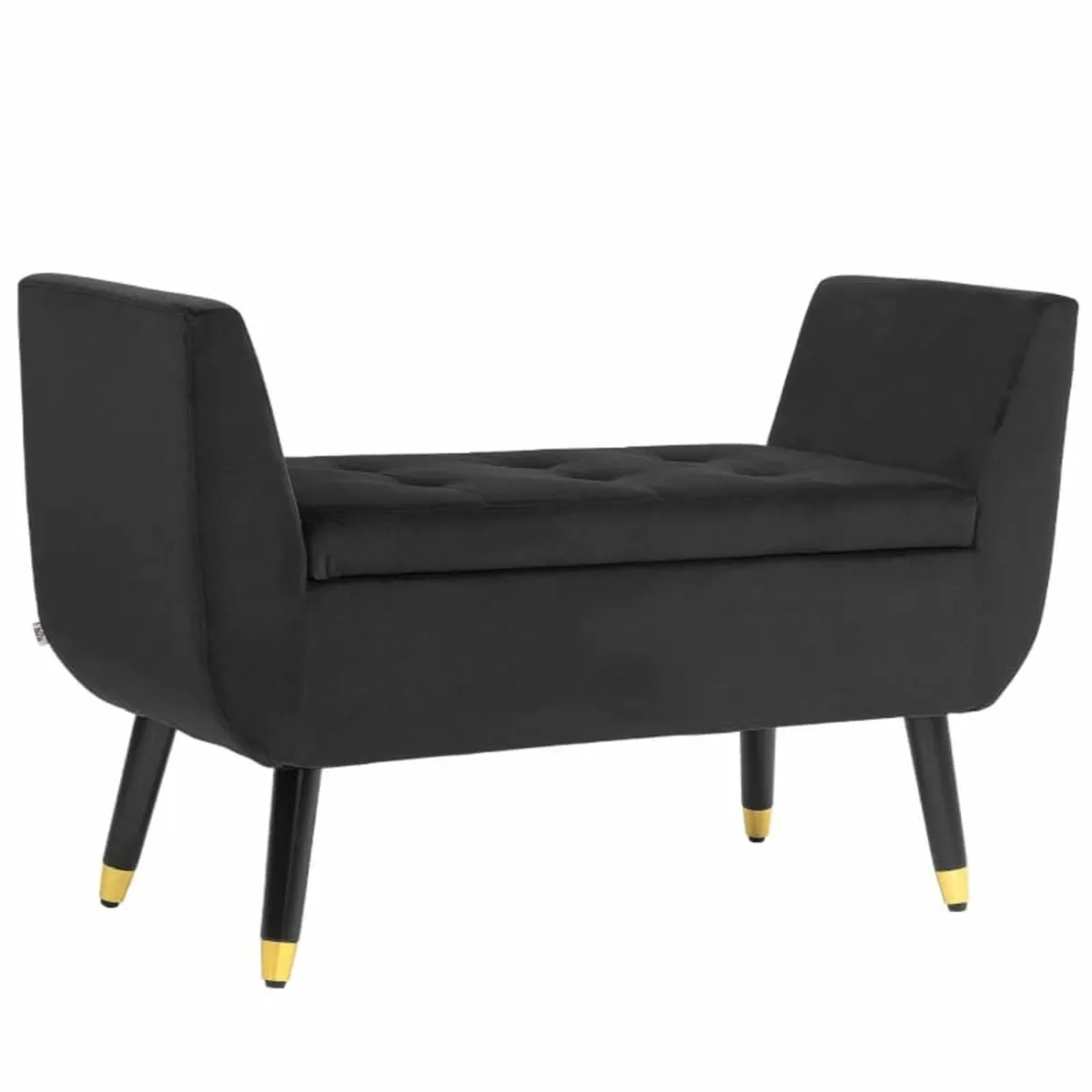 Bench with Armrests and Storage, Chest Bench, velv - Image 1