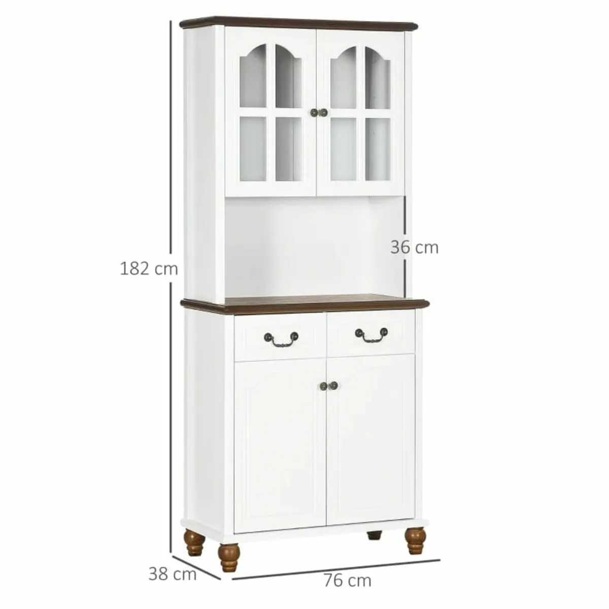 Kitchen cabinet, buffet, 2 drawers, 2 cabinet comp - Image 3