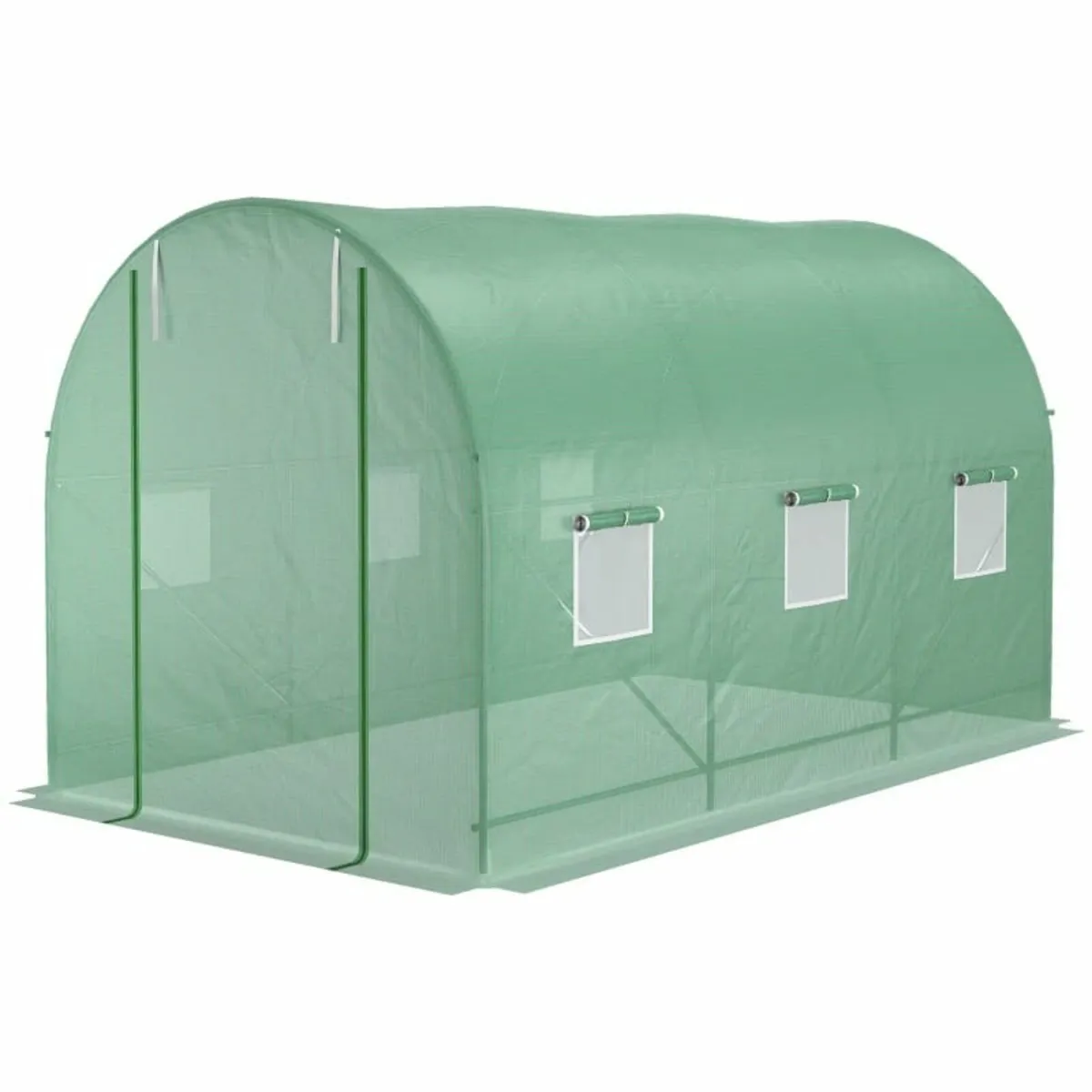 3.5 x 2m Walk-In Polytunnel Greenhouse with Roll-U - Image 2