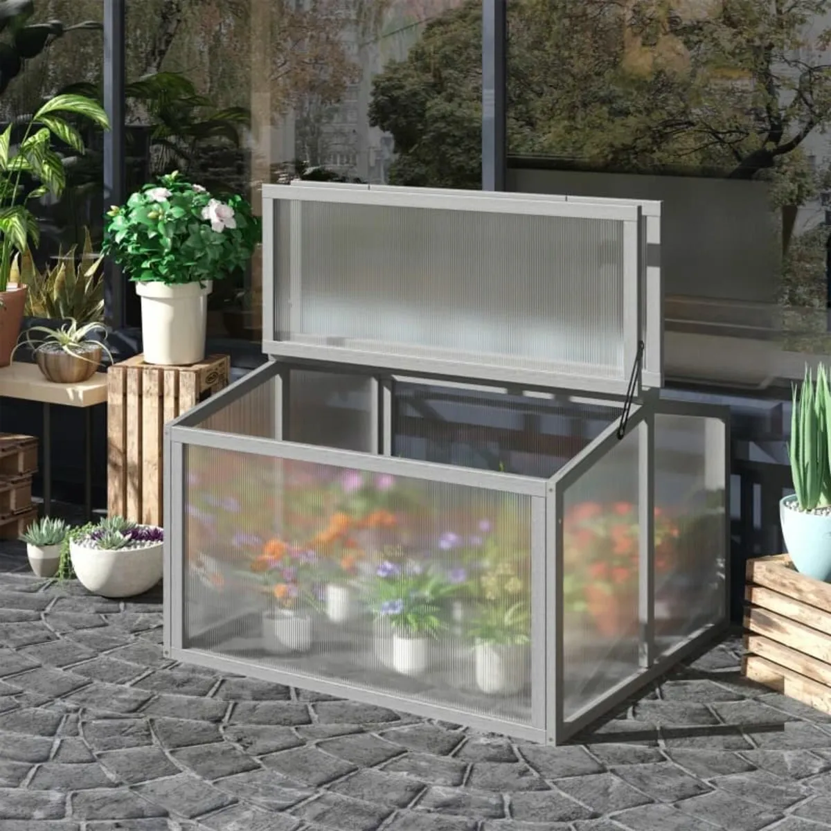 Cold Frame Greenhouse Mini Greenhouse Plant Box wi - Image 2