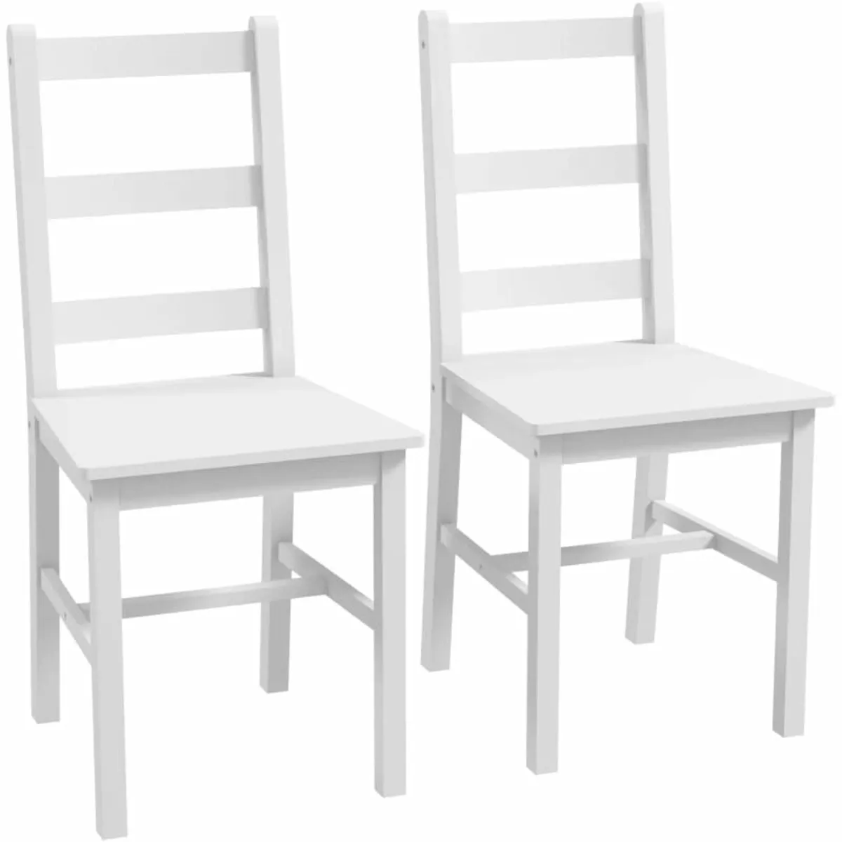 Dining Chairs 2-Piece Set Wooden Kitchen Chair wit - Image 2