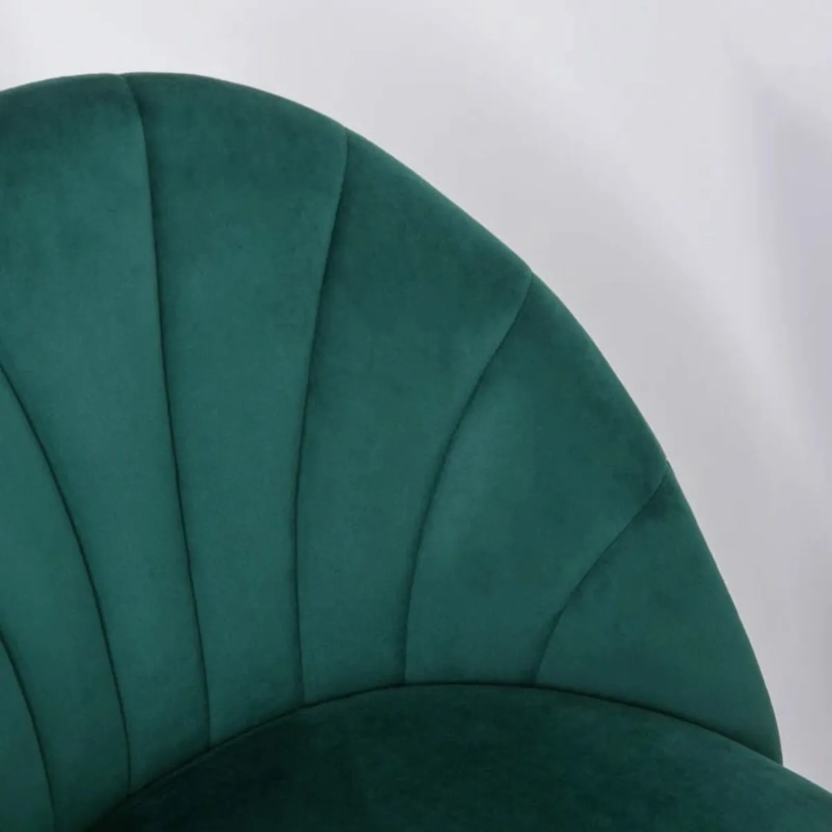 Nordic Armless Velvet Upholstered Dining Chair wit - Image 4