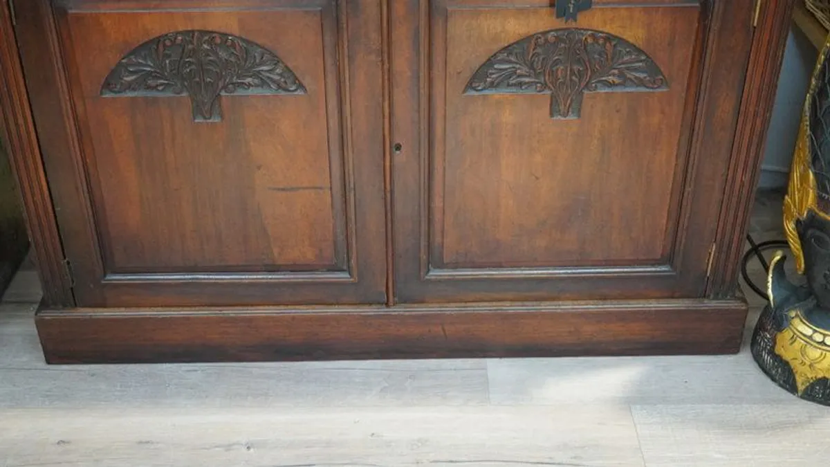 Original Victorian Mahogany Bookcase - Image 4