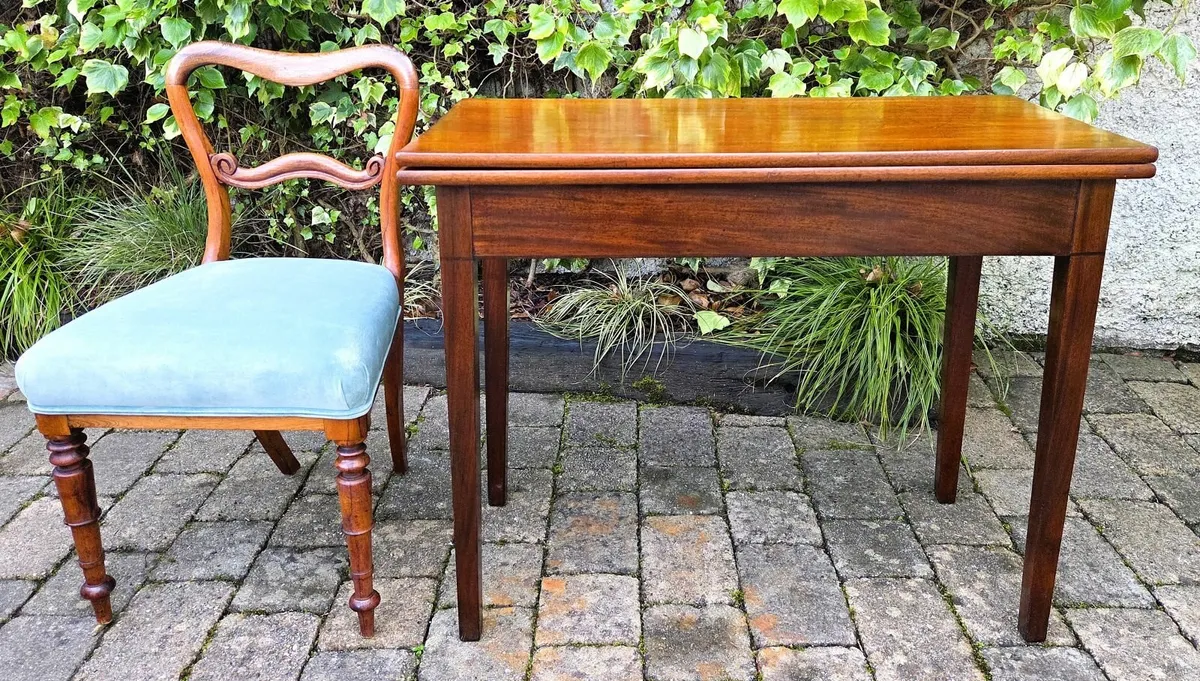 Georgian Fold Over Tea Table- Circa 1800 - Image 3