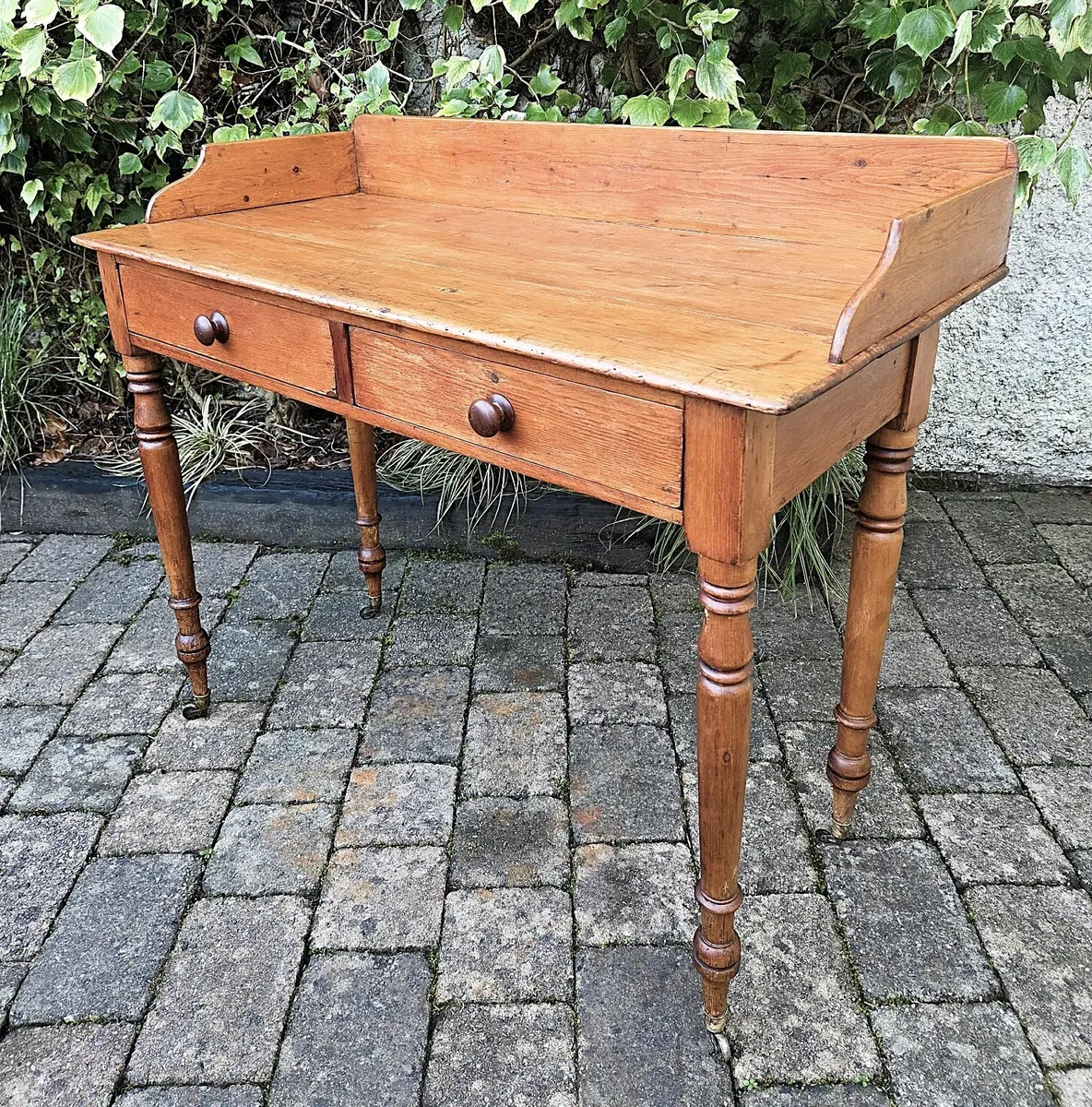Victorian Pine Side Table- Circa 1880 - Image 2