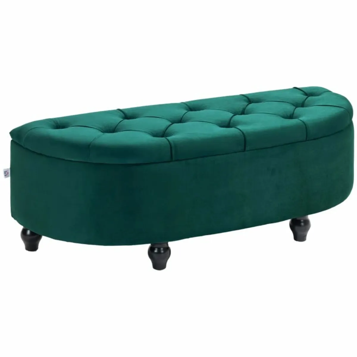 stool with storage, storage trunk, upholstered, so - Image 1