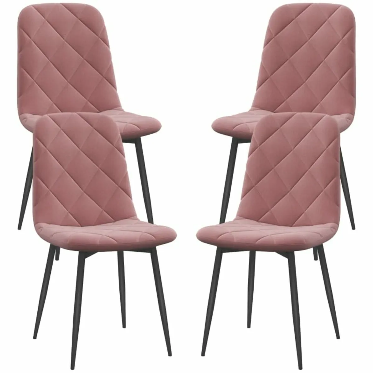 Dining Chairs 4-Piece Set Kitchen Chair with Backr - Image 3