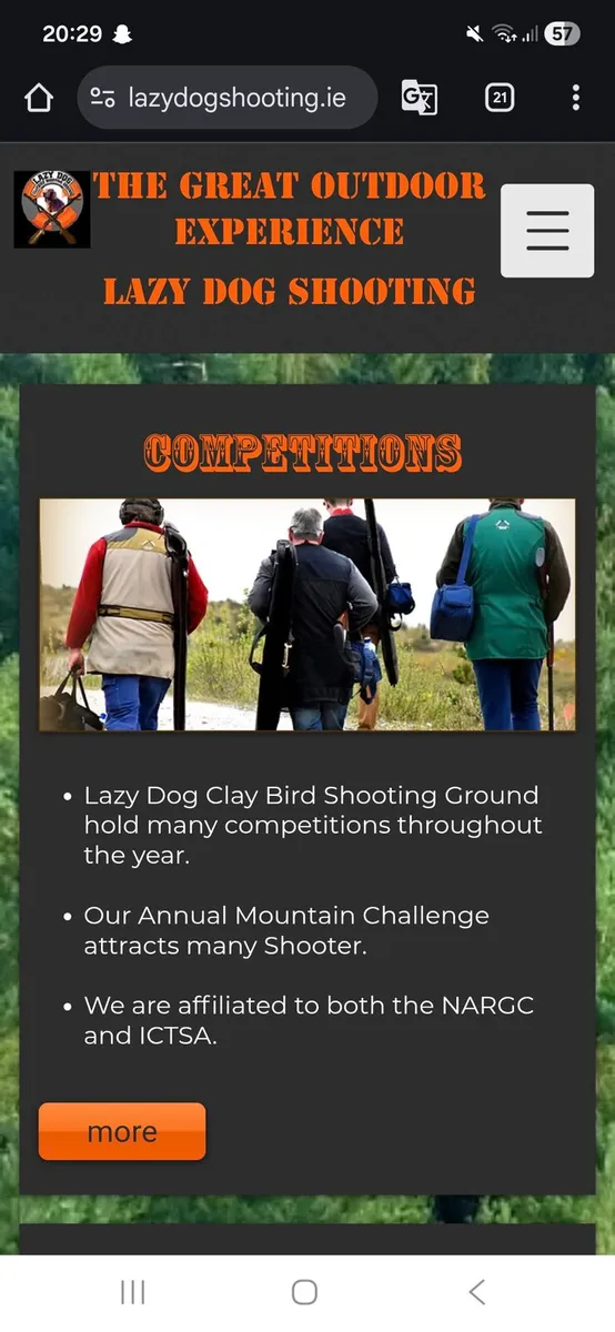 Clay pigeon shooting voucher