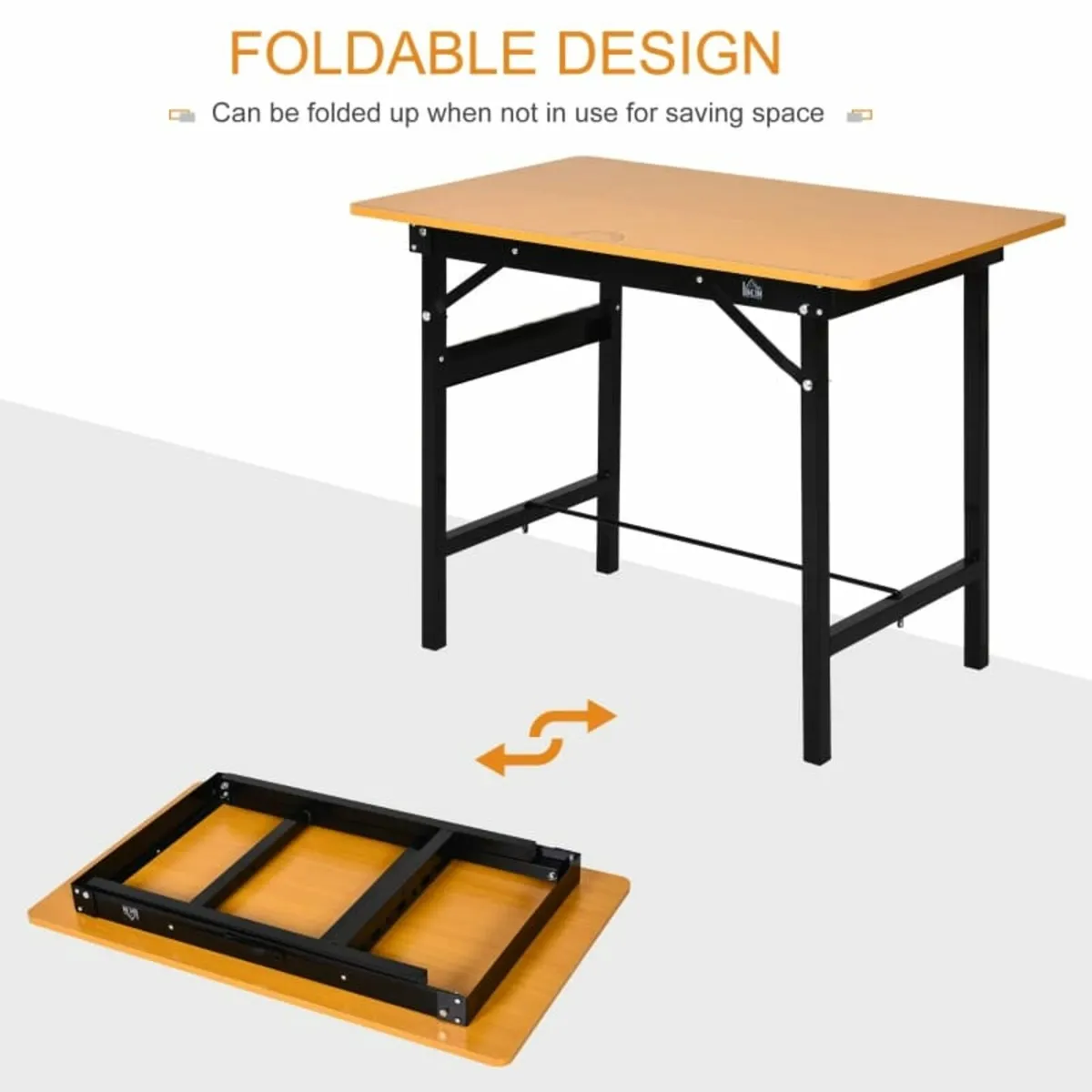 100 cm Foldable Garage Work Bench, Craft Table MDF - Image 4