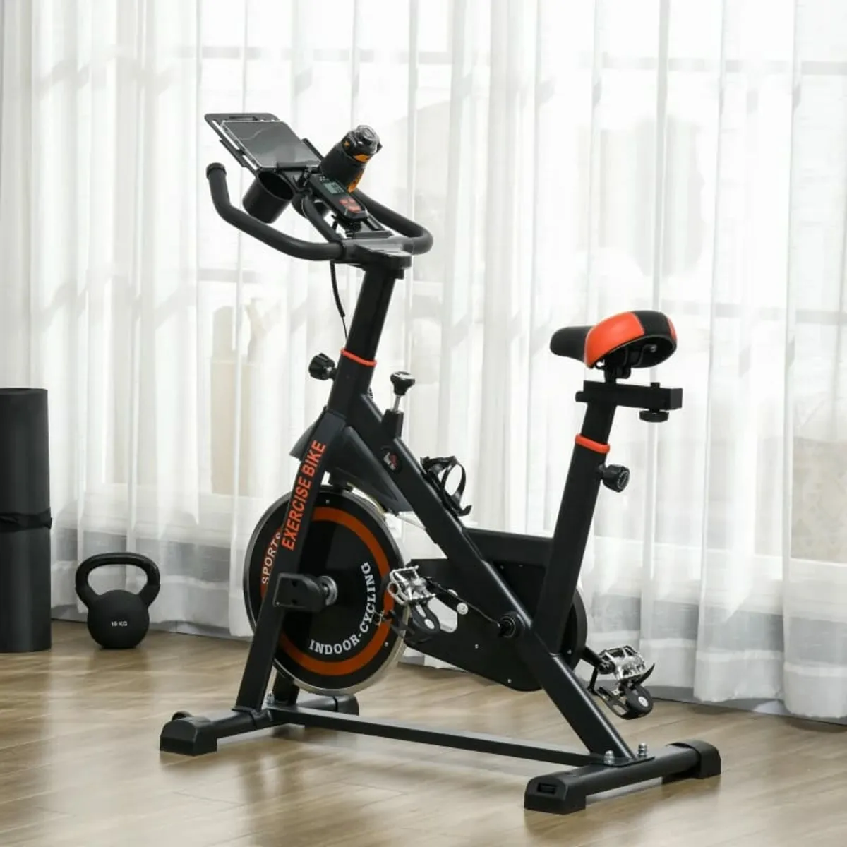Exercise Bike, 8kg Flywheel Stationary Bike Indoor - Image 2