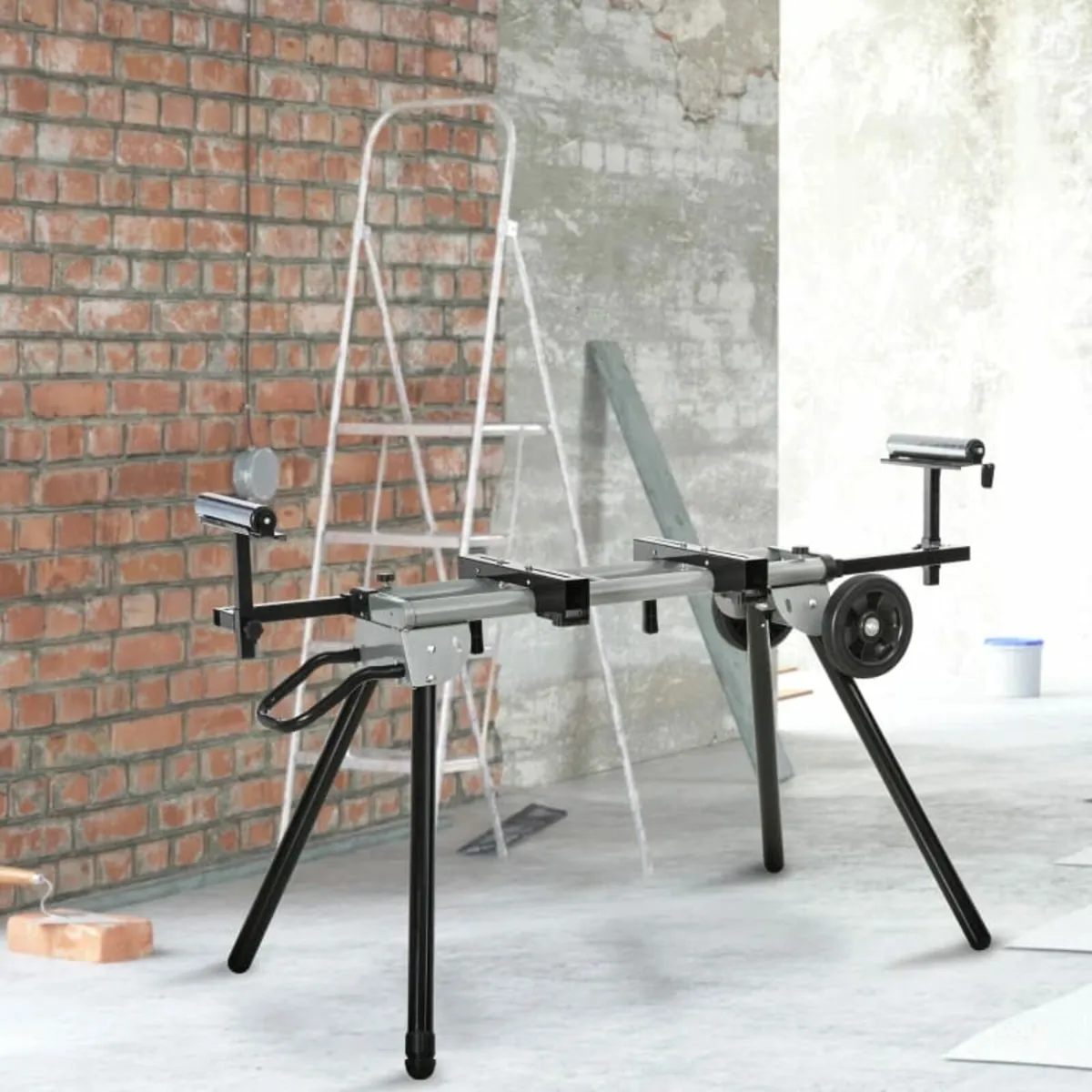 Mitre Saw Stand with Extensions, Sawhorse for Cutt - Image 1