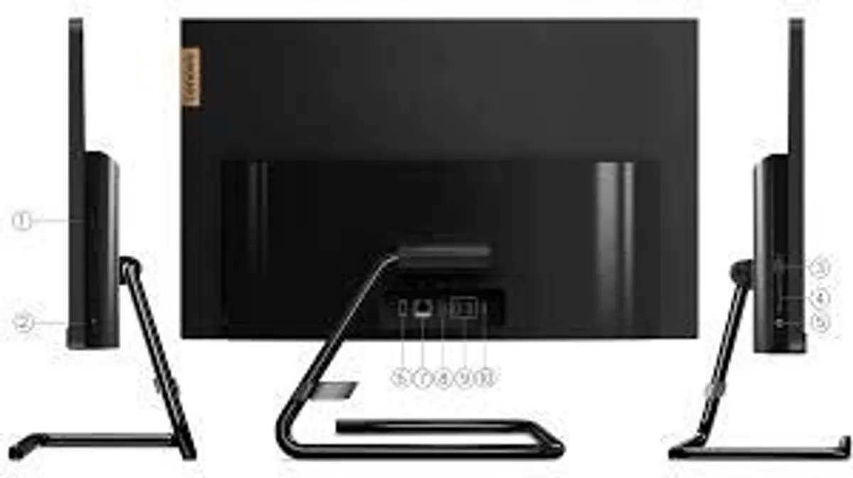 Lenovo All in One Intel Core i3 10th Gen 23.8 inch Led All in One Desktop (8GB/ 1TB SSD/ Windows 11 Home / Integrated Graphics/ Black) - Image 4