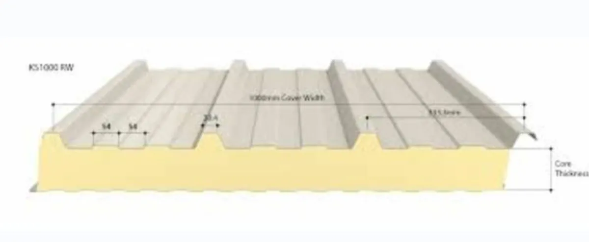 40mm Insulated Roof panel sheets - Image 2