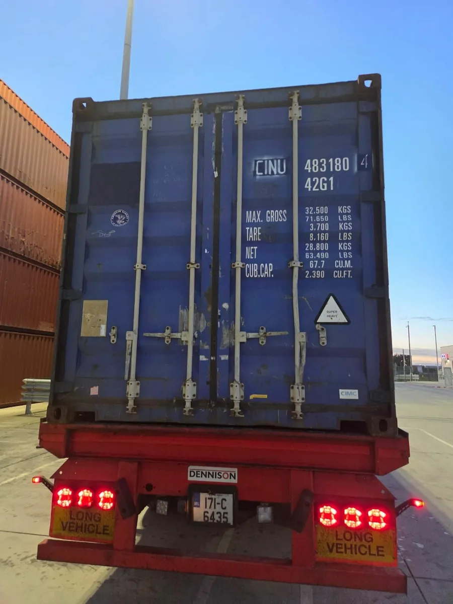 Used 40FT High Cube Shipping Containers - BLUE - Image 3